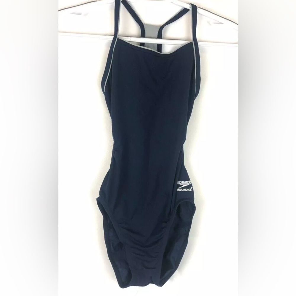 Speedo Women’s Navy Blue One Piece Swimsuit Size 26